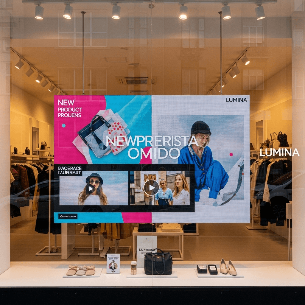 Écrans LED Vitrine